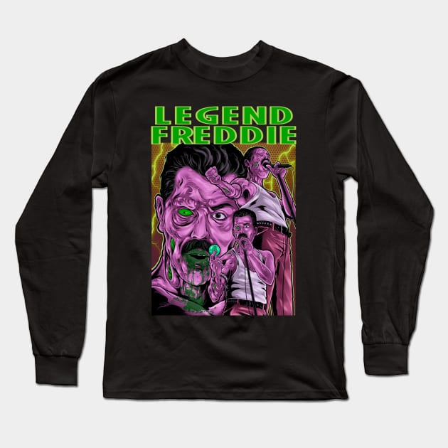 LEGEND FREDDIE Long Sleeve T-Shirt by TOSSS LAB ILLUSTRATION